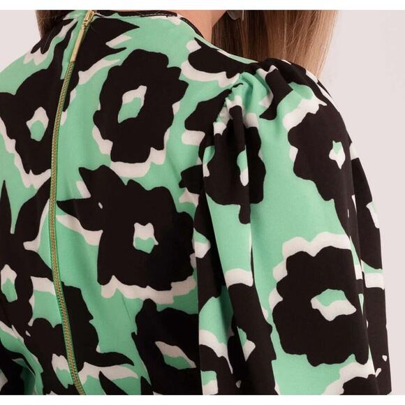 ModCloth Closet London 10 Floral Puff Sleeve Midi Dress NWT - Picture 3 of 9